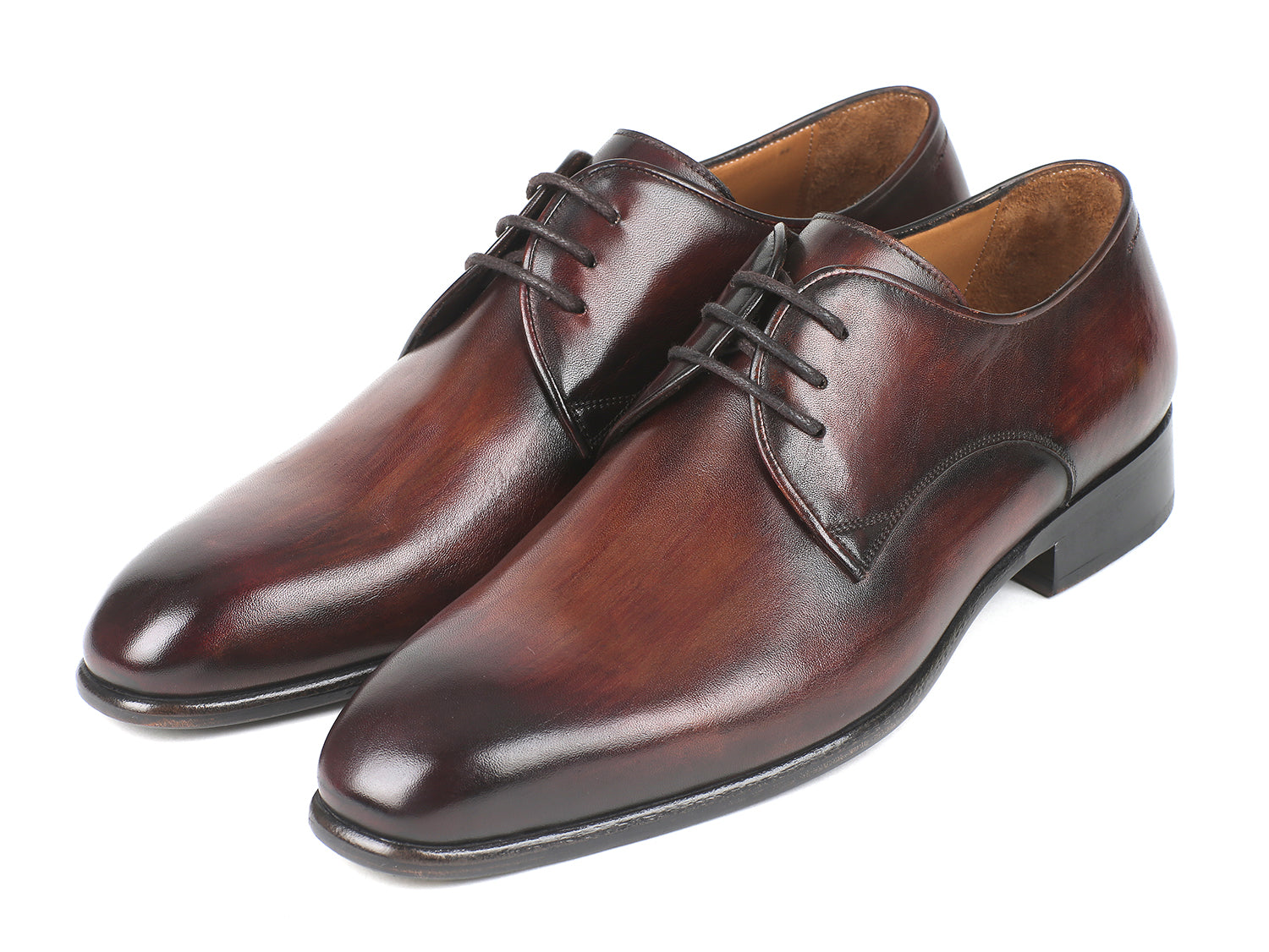 Paul Parkman Antique Brown Derby Shoes (ID#696AT51) PAUL PARKMAN