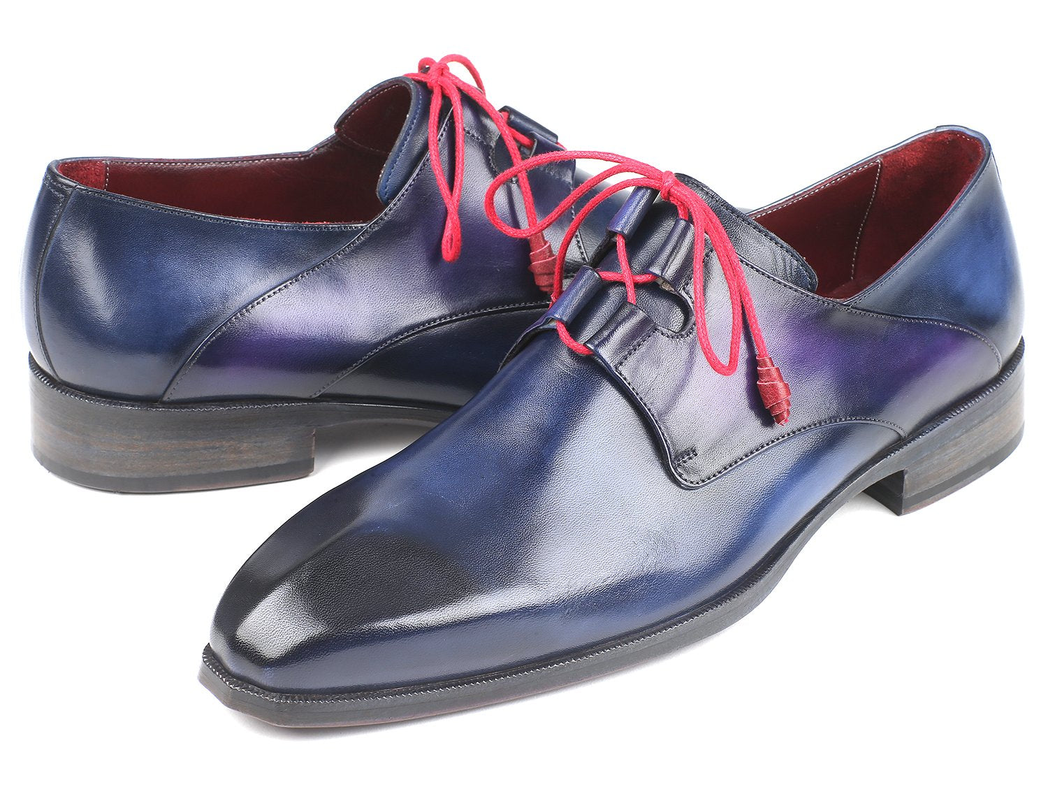 Paul Parkman Ghillie Lacing Blue Dress Shoes (ID#GT511BLU) PAUL PARKMAN