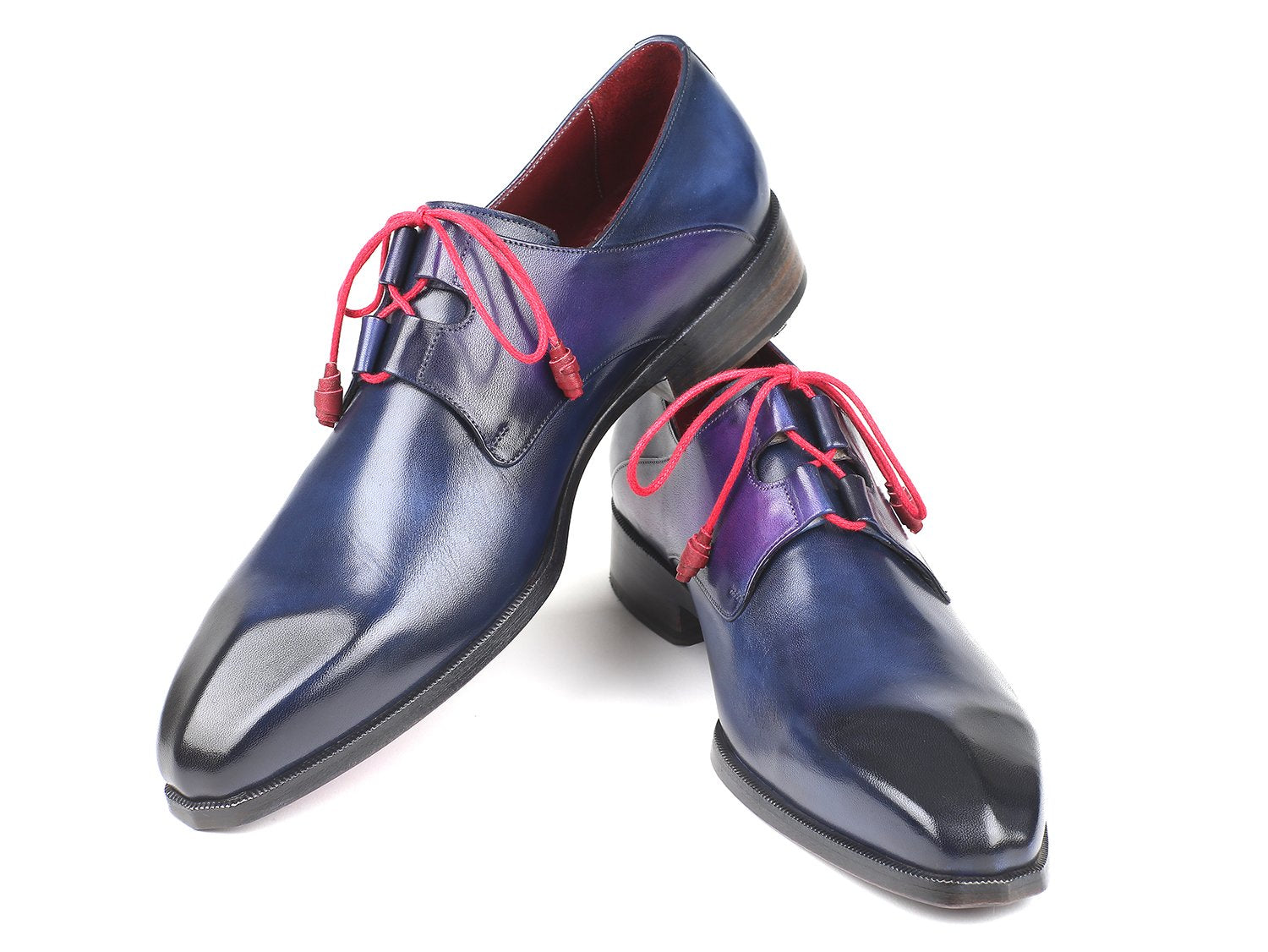 Paul Parkman Ghillie Lacing Blue Dress Shoes (ID#GT511BLU) PAUL PARKMAN