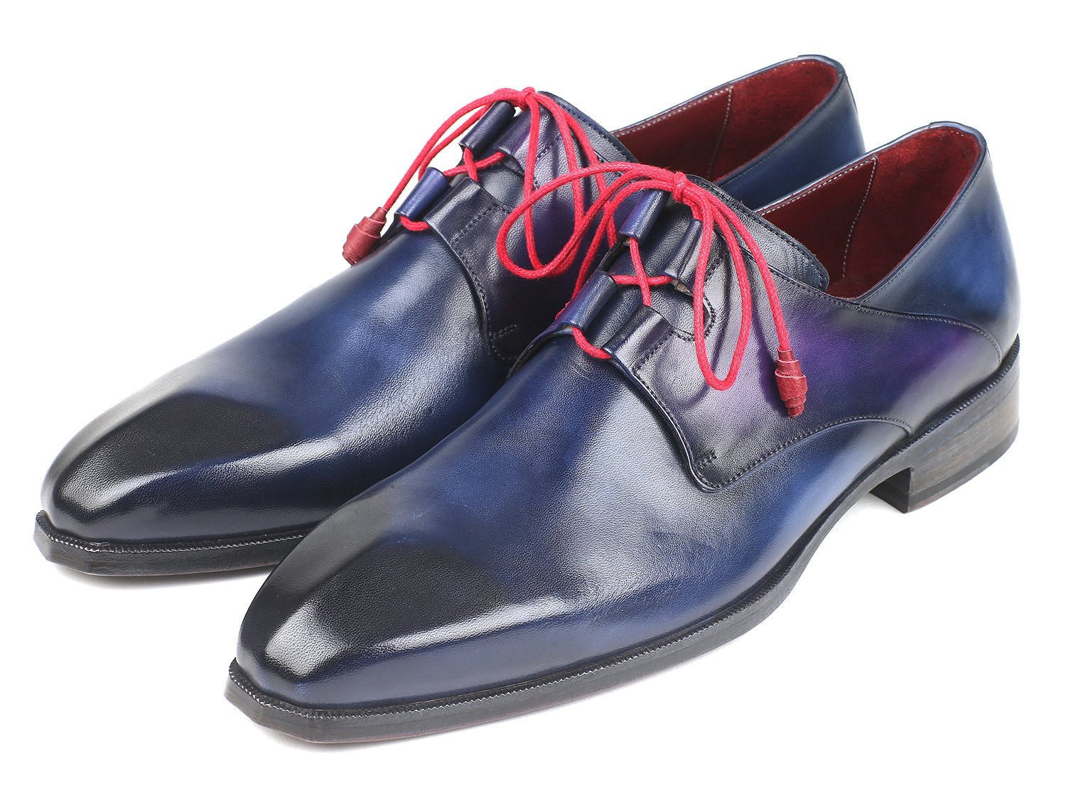 Paul Parkman Ghillie Lacing Blue Dress Shoes (ID#GT511BLU) PAUL PARKMAN