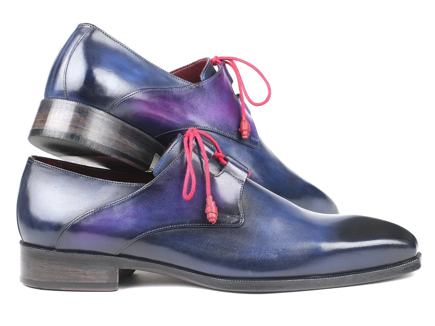 Paul Parkman Men's Blue Ghillie Lacing Dress Shoes (ID#GT511BLU) PAUL PARKMAN