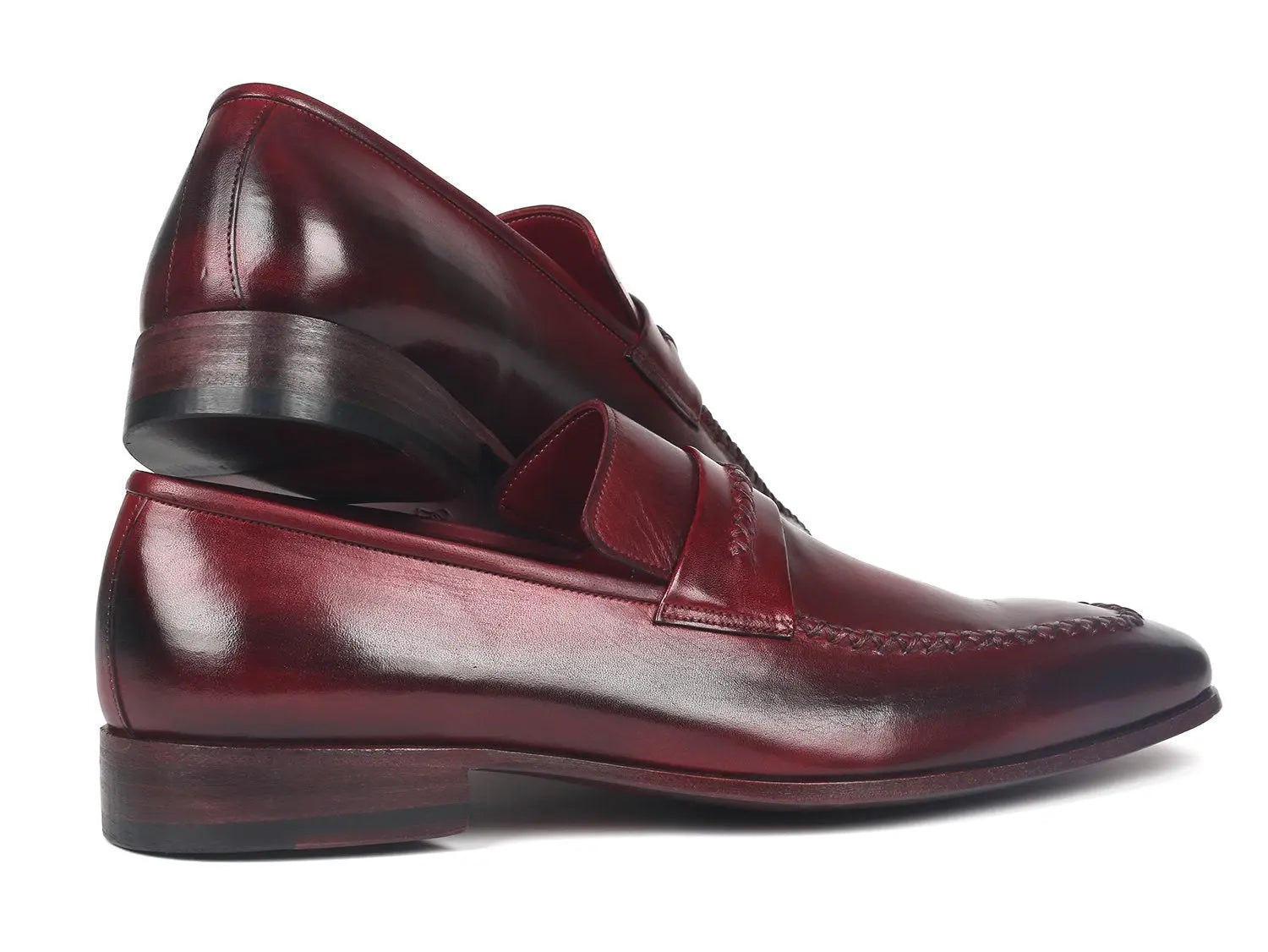 Paul Parkman Men's Bordeaux Genuine Leather Loafers (ID#068-BRD) PAUL PARKMAN