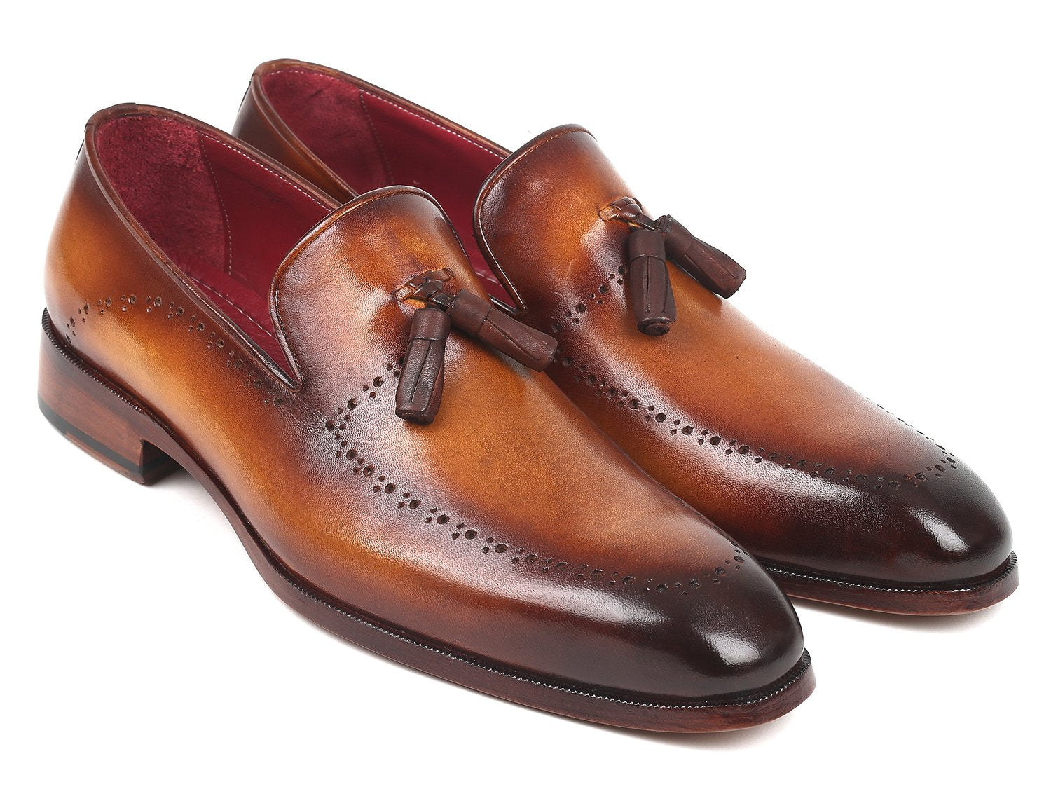 Paul Parkman Men's Tassel Loafer Brown (ID#66T81-BRW) PAUL PARKMAN