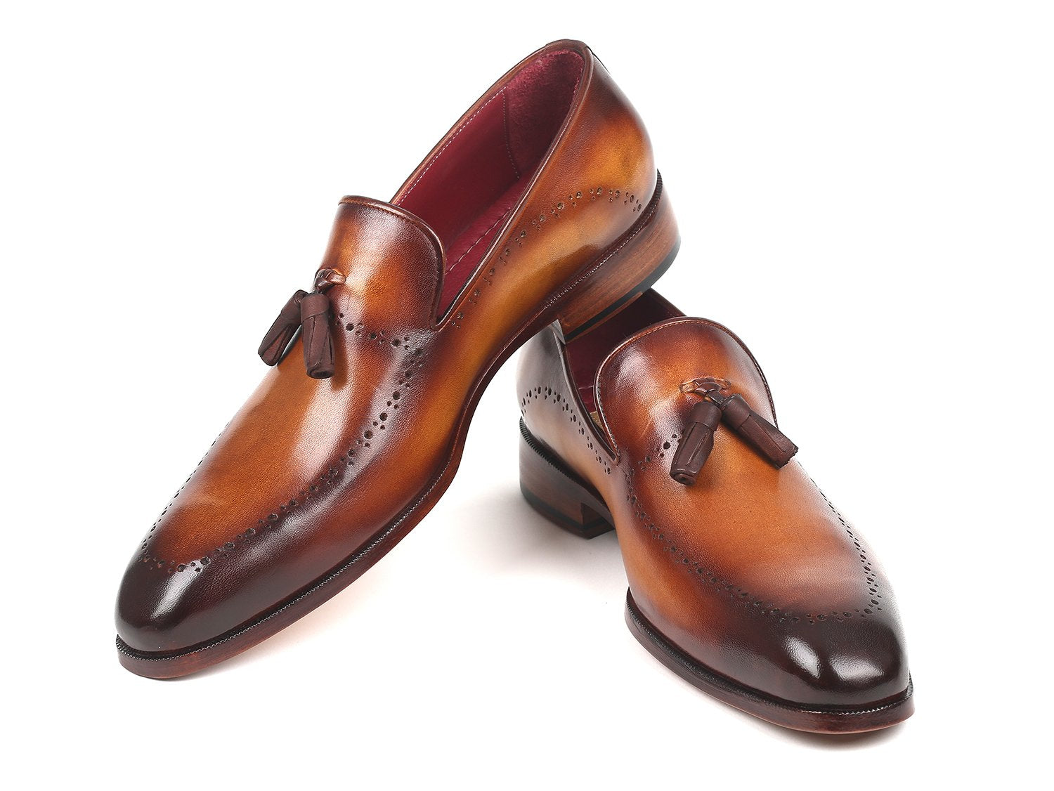 Paul Parkman Men's Tassel Loafer Brown (ID#66T81-BRW) PAUL PARKMAN