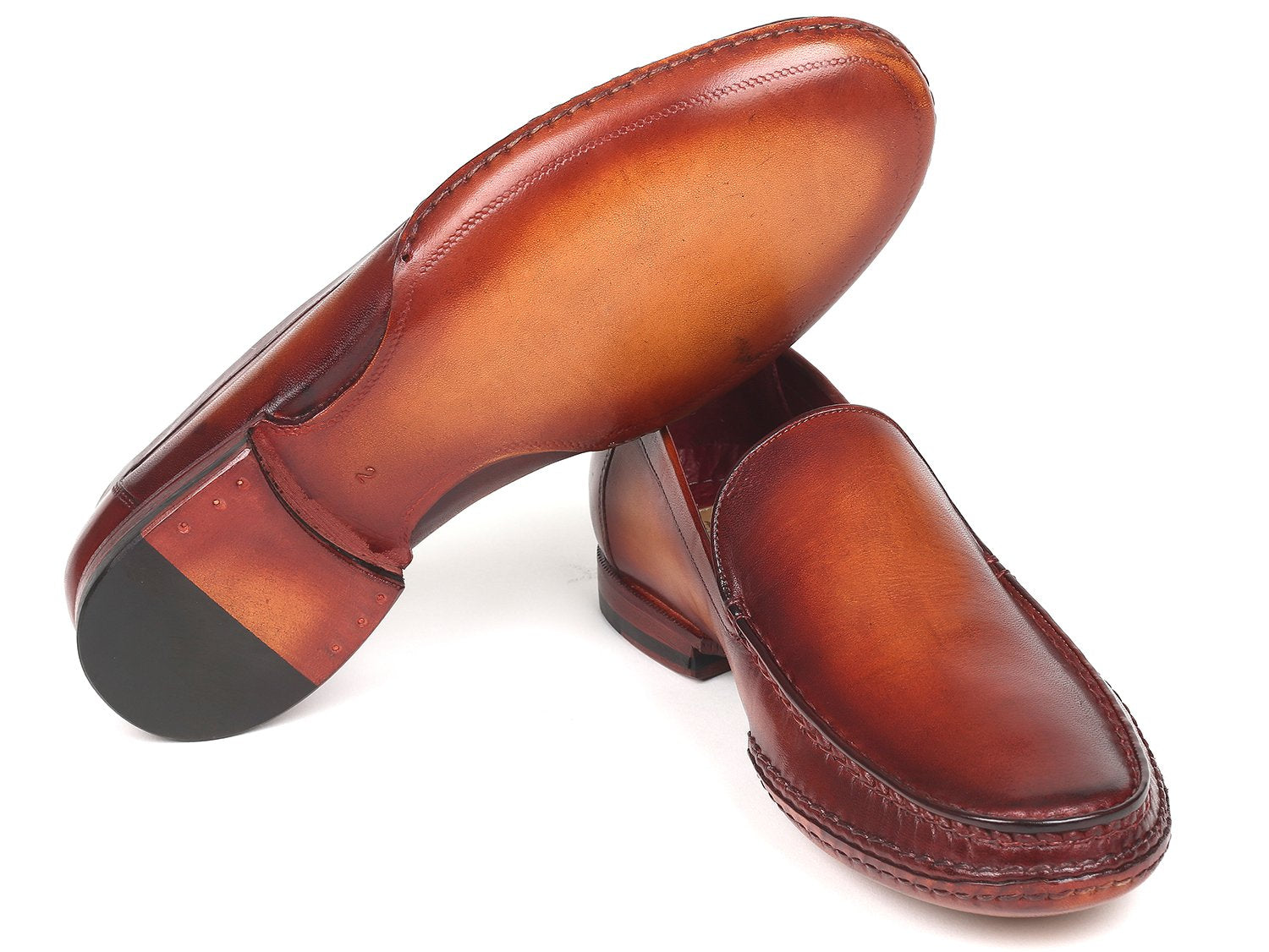 Paul Parkman Hand-Sewn Moccasins Brown (ID#MC651-BRW) PAUL PARKMAN