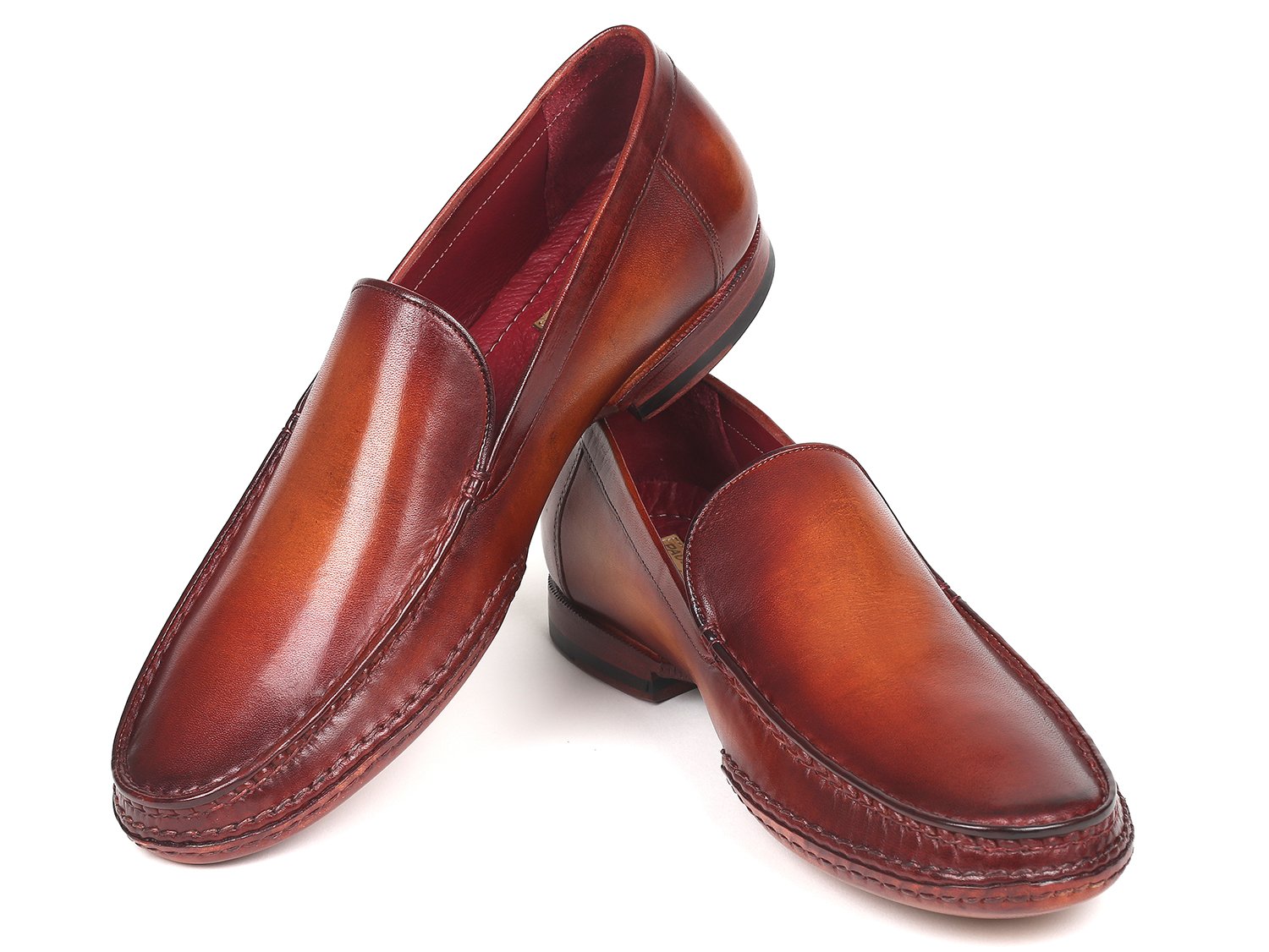 Paul Parkman Hand-Sewn Moccasins Brown (ID#MC651-BRW) PAUL PARKMAN