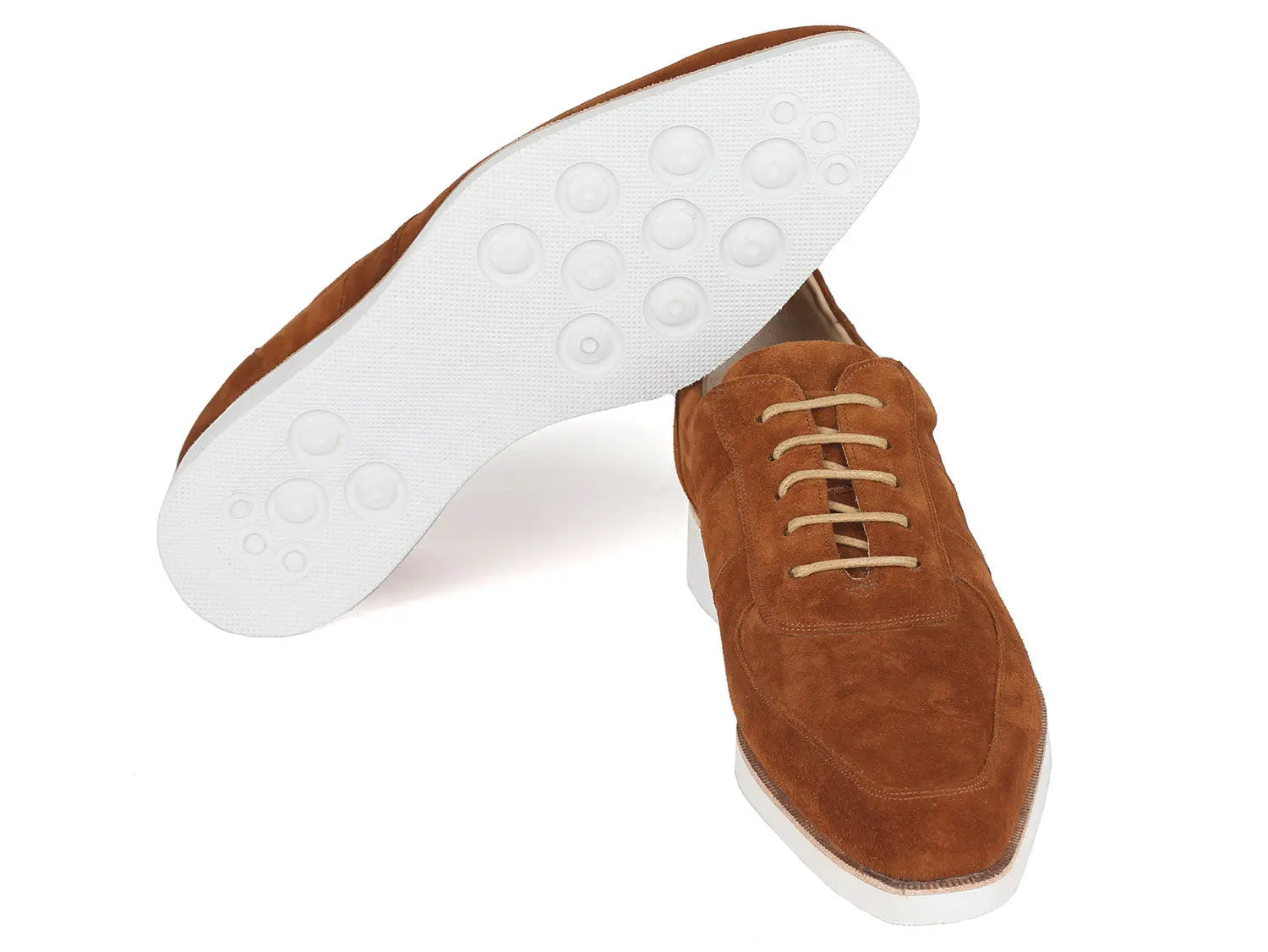 Paul Parkman Men's Camel Suede Casual Shoes (ID#192-SD-CML) PAUL PARKMAN