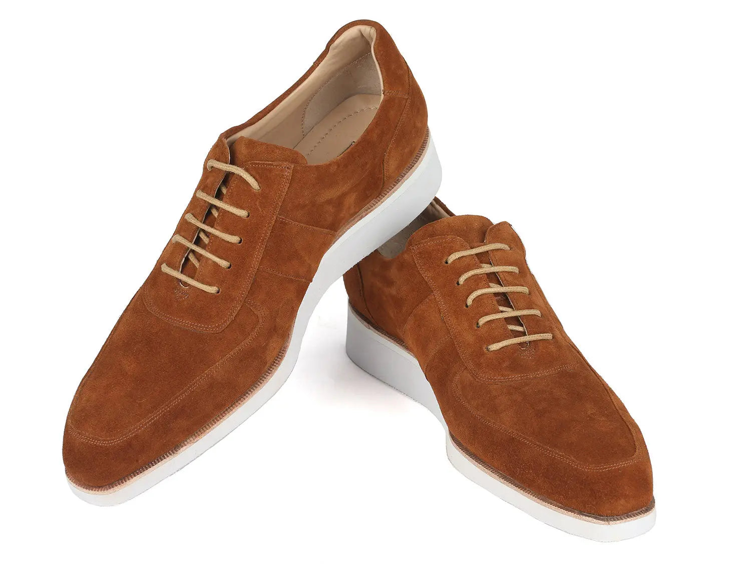 Paul Parkman Men's Camel Suede Casual Shoes (ID#192-SD-CML) PAUL PARKMAN