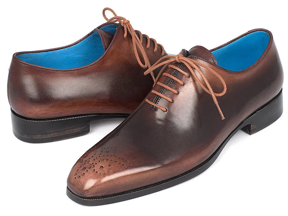 Paul Parkman Men's Camel/Brown Wholecut Oxfords (ID#KR254CML) PAUL PARKMAN