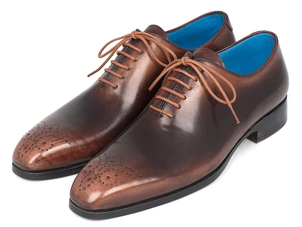 Paul Parkman Men's Camel/Brown Wholecut Oxfords (ID#KR254CML) PAUL PARKMAN