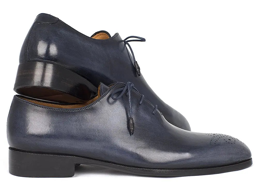Paul Parkman Men's Navy Wholecut Oxfords (ID#KR254NVY) PAUL PARKMAN