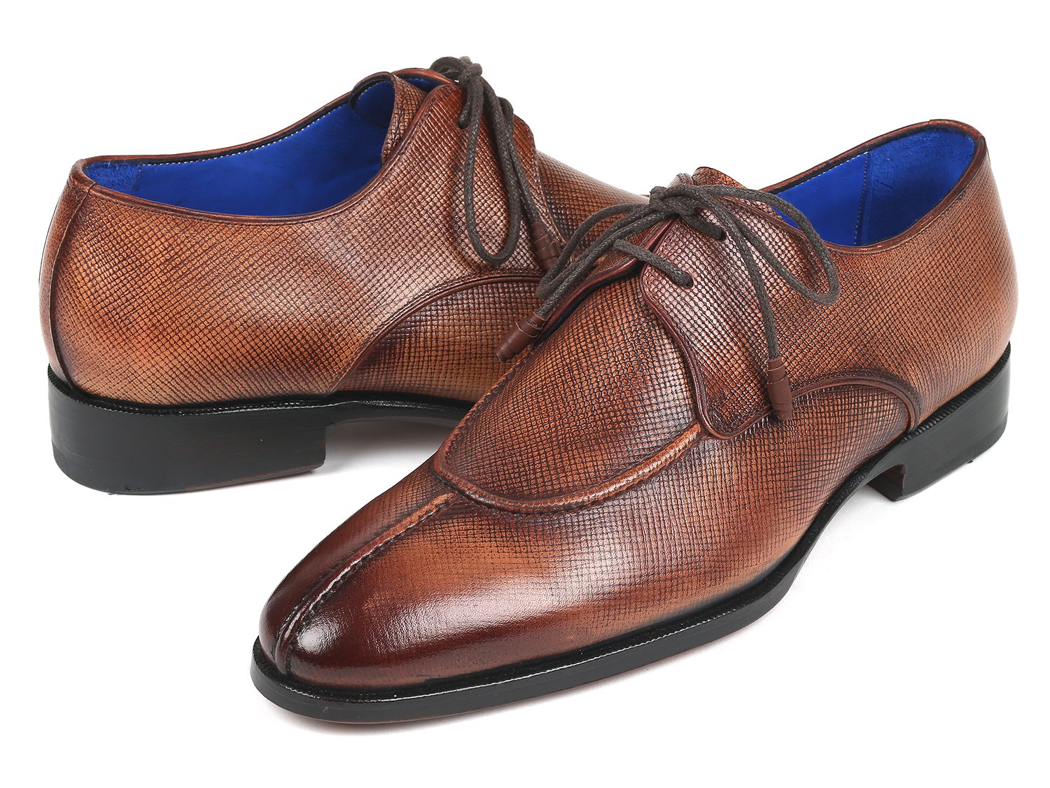 Paul Parkman Split Toe Men's Brown Derby Shoes (ID#8871BRW) PAUL PARKMAN