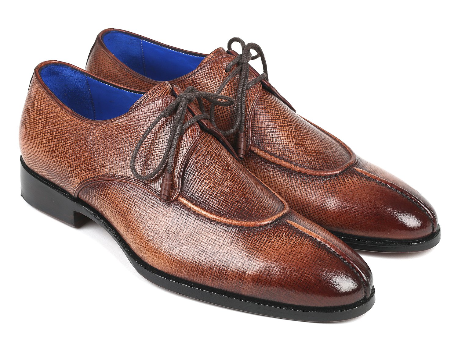 Paul Parkman Split Toe Men's Brown Derby Shoes (ID#8871BRW) PAUL PARKMAN