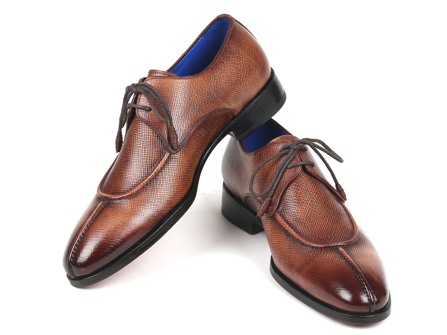 Paul Parkman Split Toe Men's Brown Derby Shoes (ID#8871BRW) PAUL PARKMAN