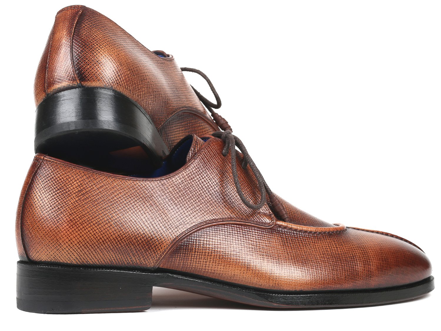 Paul Parkman Split Toe Men's Brown Derby Shoes (ID#8871BRW) PAUL PARKMAN