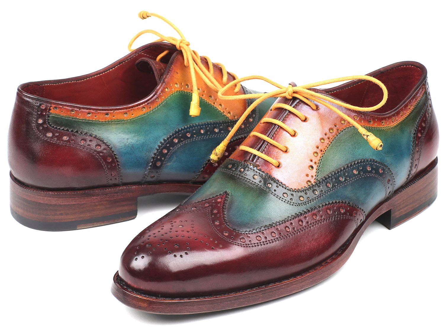 Paul Parkman Wingtip Oxfords Goodyear Welted Multi-Color (ID#027-MIX) PAUL PARKMAN