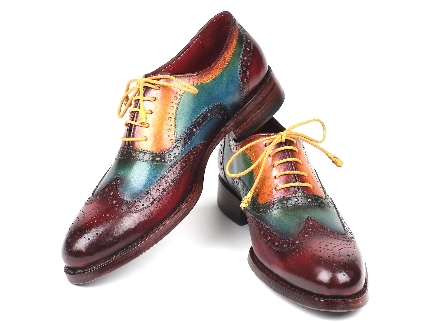 Paul Parkman Wingtip Oxfords Goodyear Welted Multi-Color (ID#027-MIX) PAUL PARKMAN