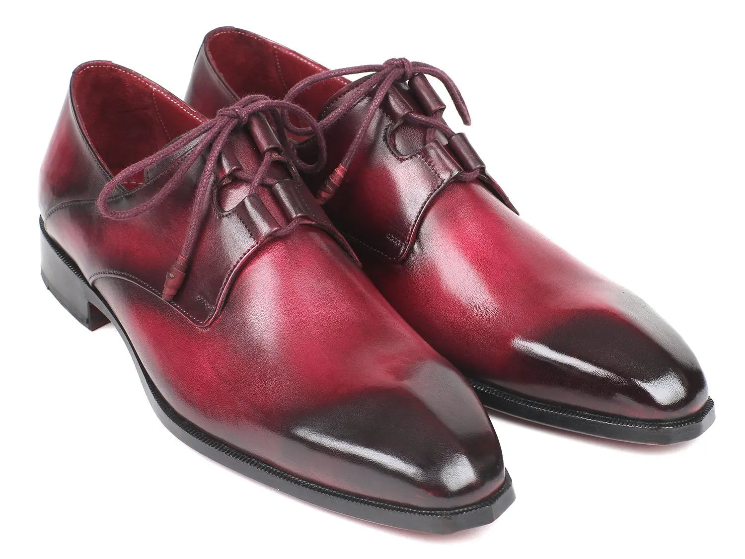 Paul Parkman Men's Bordeaux Ghillie Lacing Dress Shoes (ID#GT515-BRD) PAUL PARKMAN