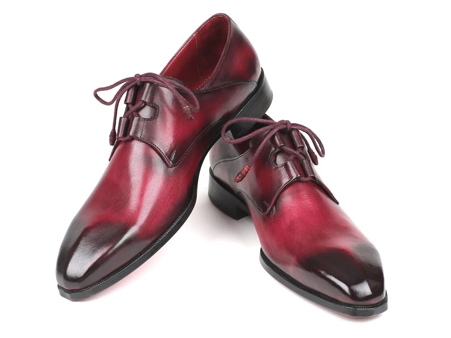 Paul Parkman Men's Bordeaux Ghillie Lacing Dress Shoes (ID#GT515-BRD) PAUL PARKMAN