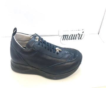 Mauri 8932 Wonder Blue Genuine Alligator/Nappa Leather Sneakers