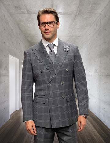 Statement Naples Gray Super 200's Italian Wool / Cashmere Suit