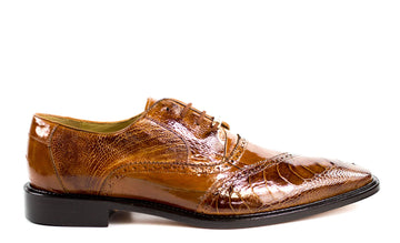 Belvedere Nino Genuine Ostrich / Eel Oxfords