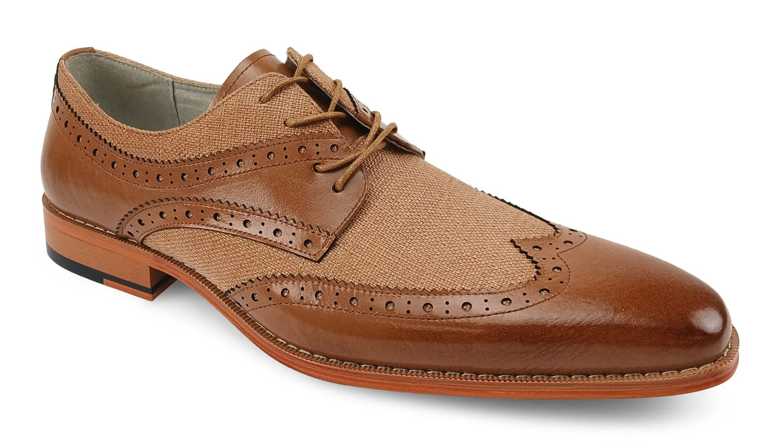 Giovanni Nico Tan Genuine Leather Oxfords