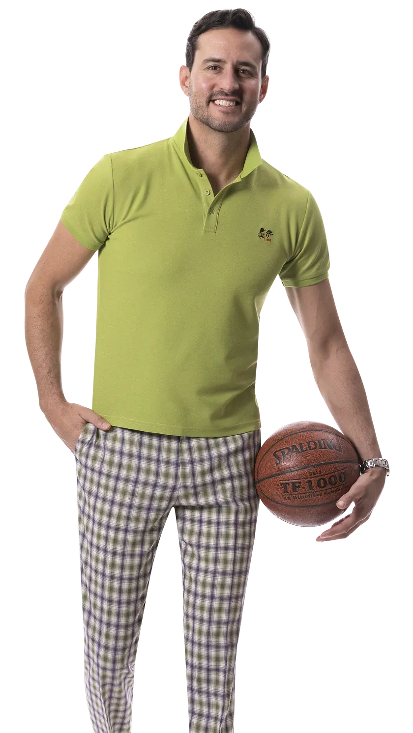 EJ Samuel PL131 Purple Plaid Pants