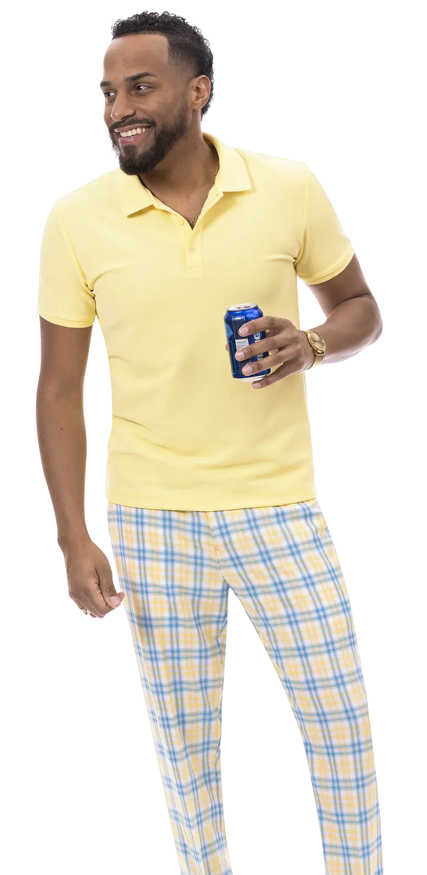 EJ Samuel PL133 Blue Plaid Pants