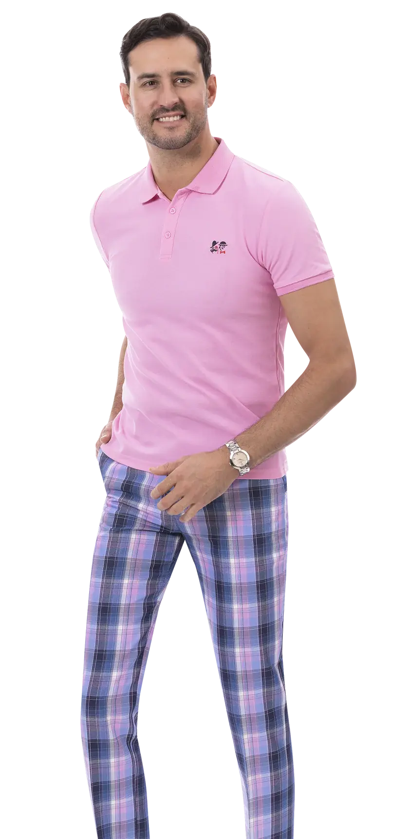 EJ Samuel PL140 Blue Plaid Pants