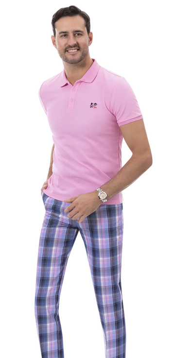EJ Samuel PL140 Blue Plaid Pants
