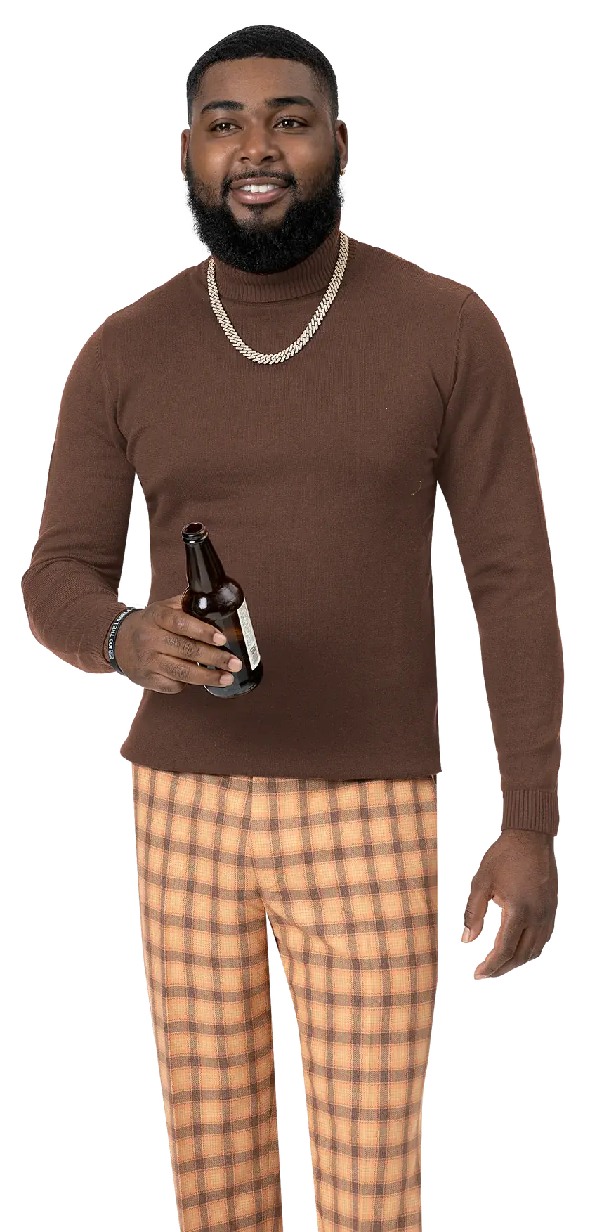 EJ Samuel PL62 Rust Plaid Pants