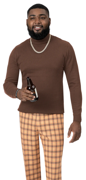 EJ Samuel PL62 Rust Plaid Pants