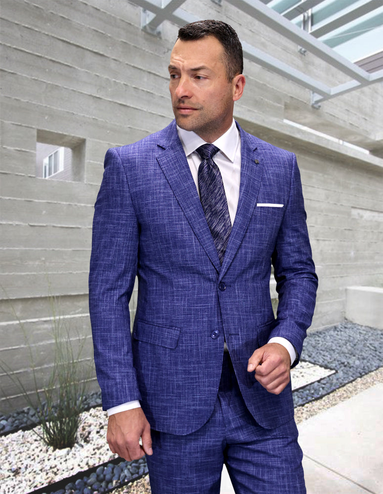 Statement PRT-101 Sapphire Super 200's Italian Wool Suit