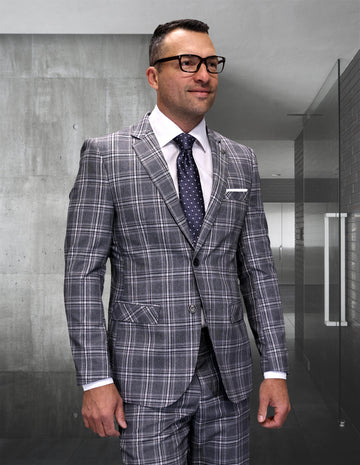 Statement PRT-101 Taupe Super 200's Italian Wool Suit