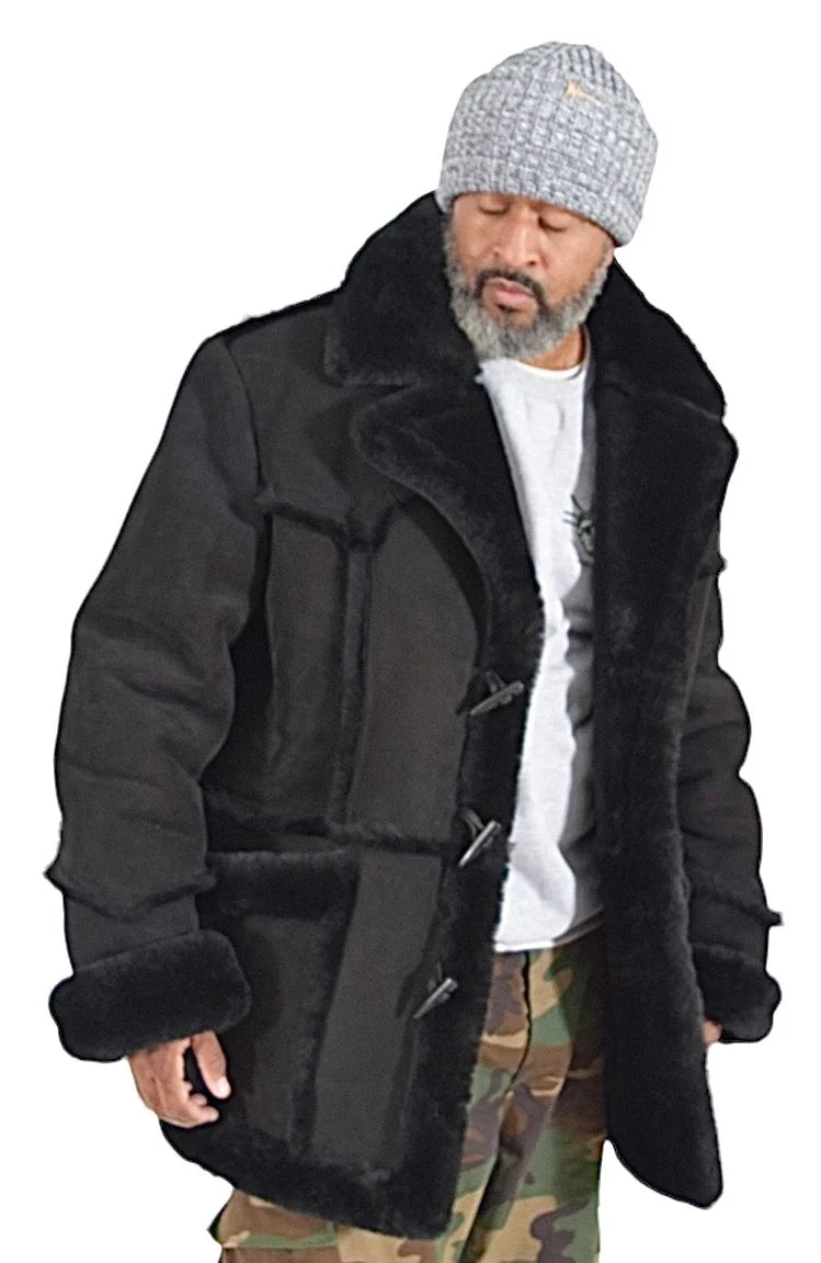 Jakewood 4900 Black Genuine Sheepskin Marlboro Jacket