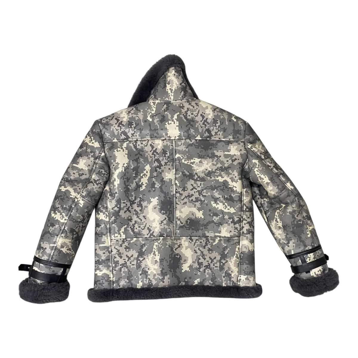Jakewood 8404A Camouflage Genuine Sheepskin/Lambskin Leather Jacket