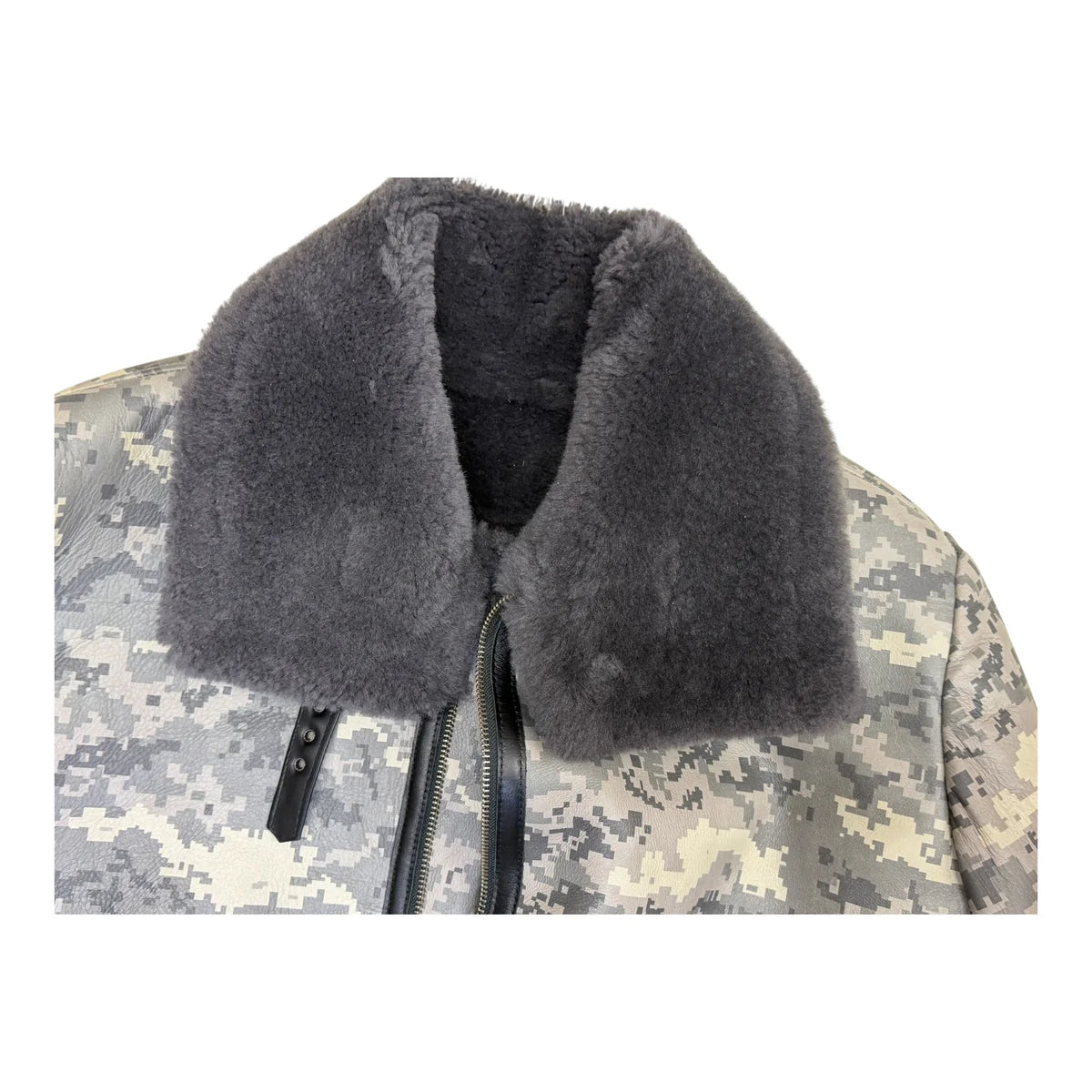 Jakewood 8404A Camouflage Genuine Sheepskin/Lambskin Leather Jacket