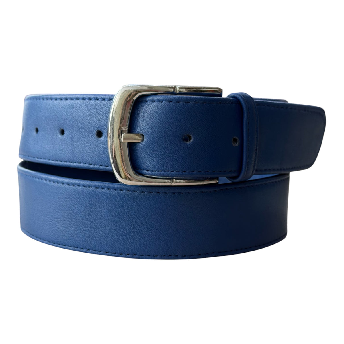 Jakewood Royal Blue Genuine Lambskin Leather Belt