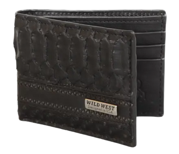 Wild West 2CA6G5705 Grasso Black Genuine Python Wallet Suit Essence
