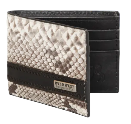 Wild West 2CA65749 Natural Genuine Python Wallet Suit Essence