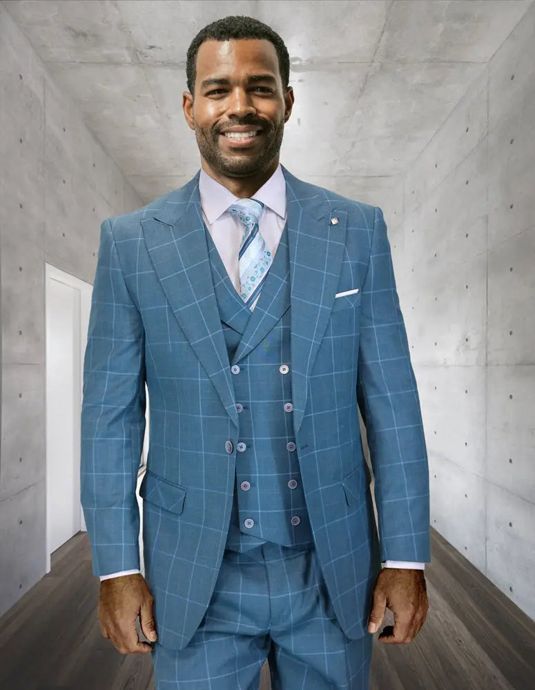 Statement Rigato Jade Wide Leg Vested Suit