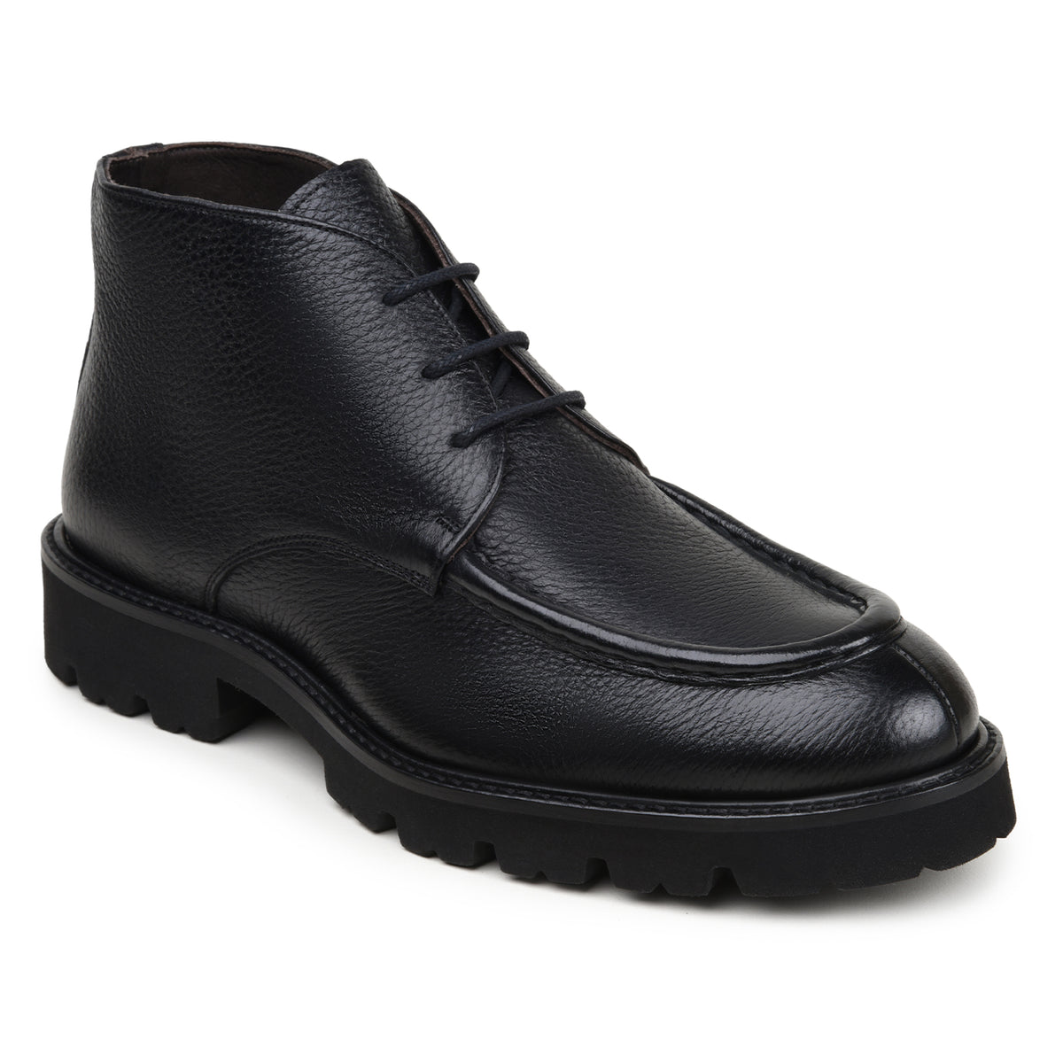 Belvedere Rinaldo Black Genuine Leather Italian Deerskin Boots