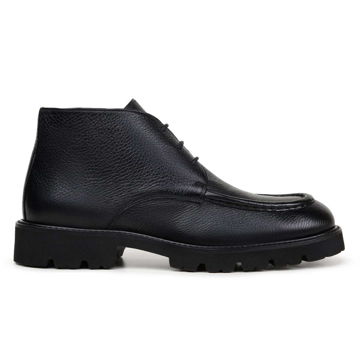 Belvedere Rinaldo Black Genuine Leather Italian Deerskin Boots