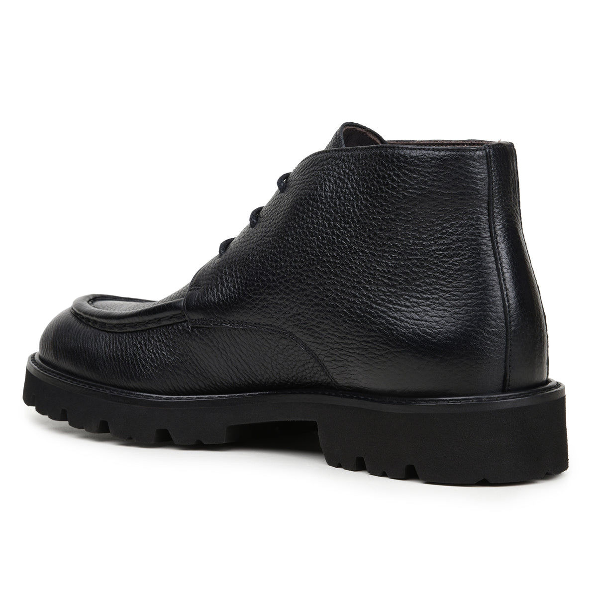 Belvedere Rinaldo Black Genuine Leather Italian Deerskin Boots