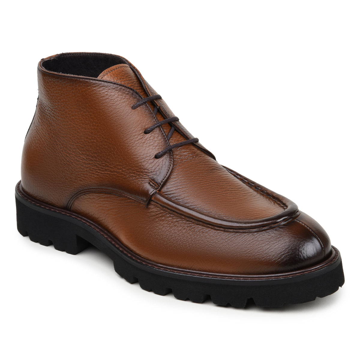 Belvedere Rinaldo Antique Tan Genuine Leather Italian Deerskin Boots