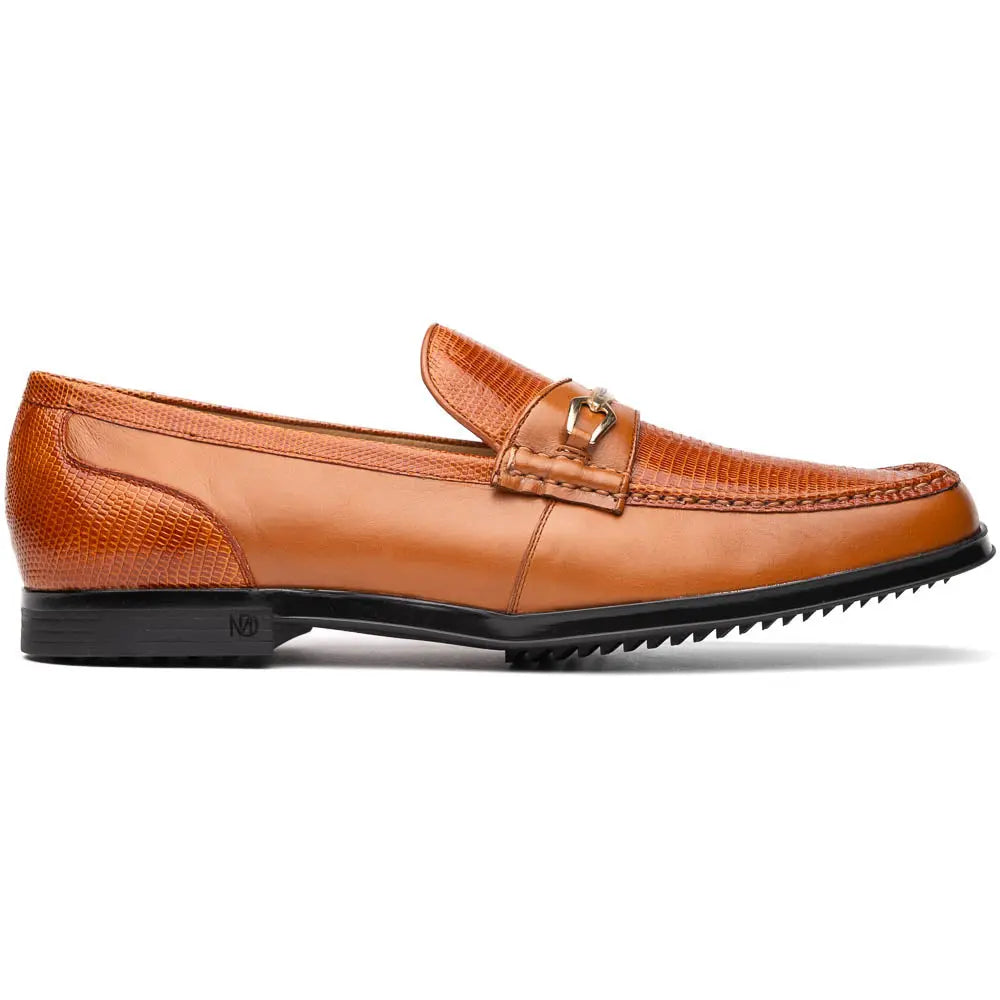 Marco Di Milano Ravello Honey Genuine Lizard Ring Loafers