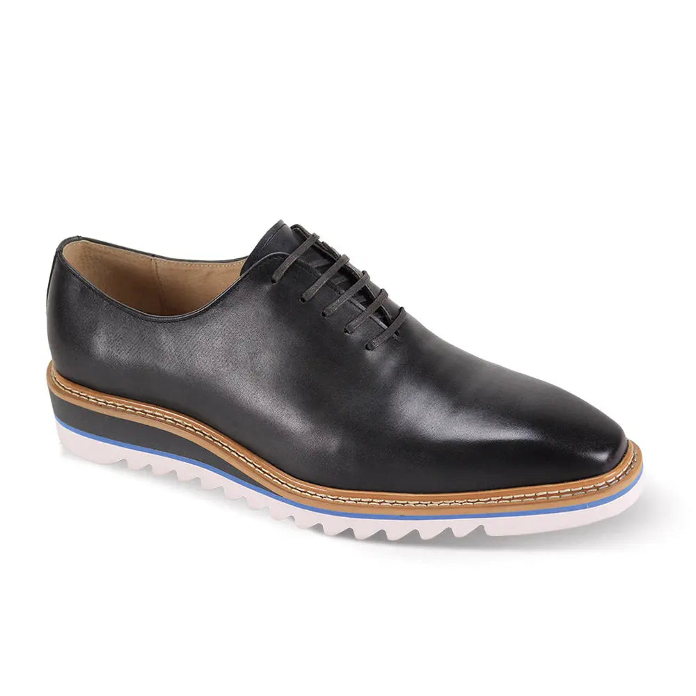 Giovanni Ruben Charcoal Genuine Leather Oxfords