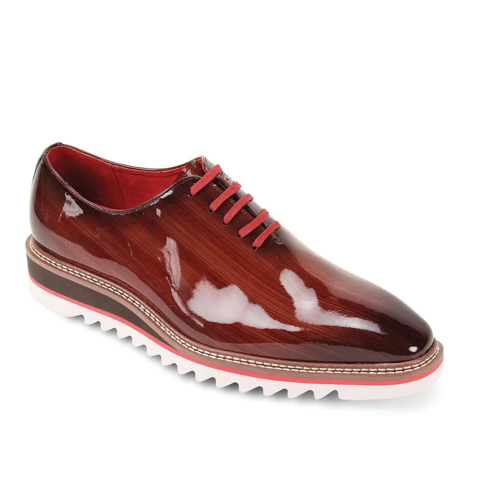 Giovanni Ruben Brown Genuine Patent Leather Oxfords