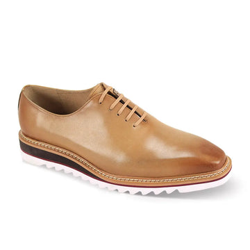 Giovanni Ruben Latte Genuine Leather Oxfords